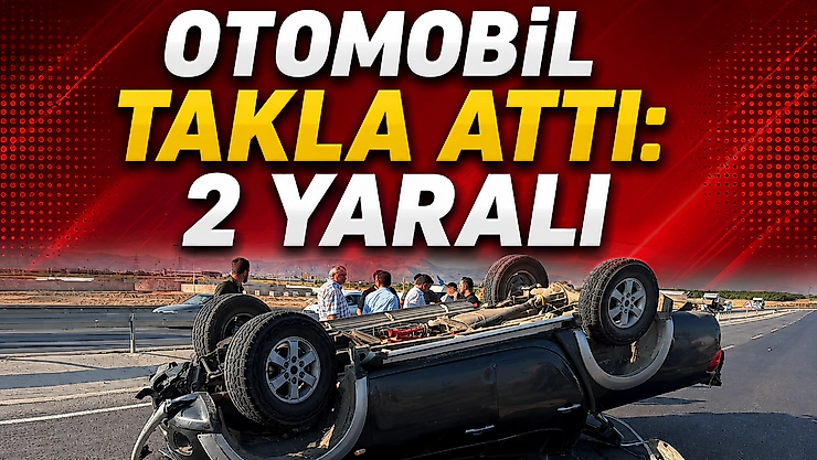 Malatya'nın Yeşilyurt ilçesinde sürücüsünün direksiyon hakimiyetini kaybettiği otomobil takla attı.