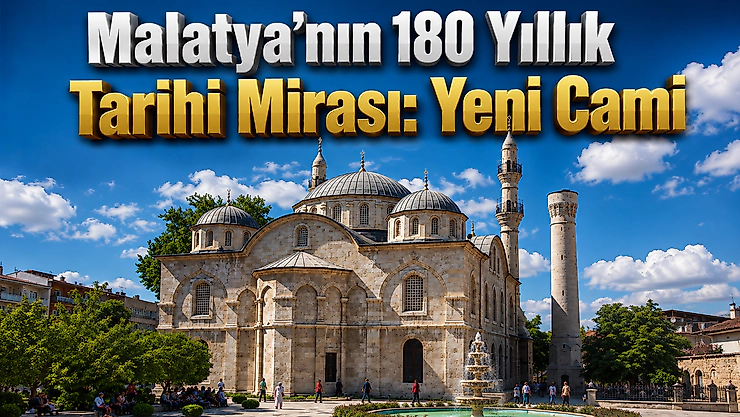 Malatya şehir merkezinin simge yapılarından Yeni Cami, 1843'ten bugüne uzanan